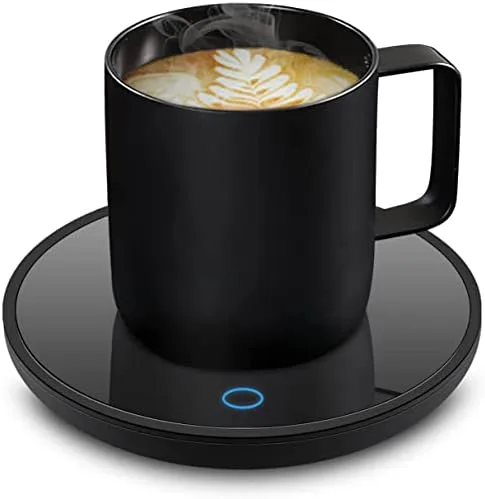 Chauffe-café, Bureau, Gadgets, Chauffe-Tasse Intelligent, Bon Cadeau pour Le Bureau à Domicile, Chauffe-café électrique avec 2 réglages de température, Chauffe-Boisson pour café, Lait  ( 29,99€ – 25,99 € )