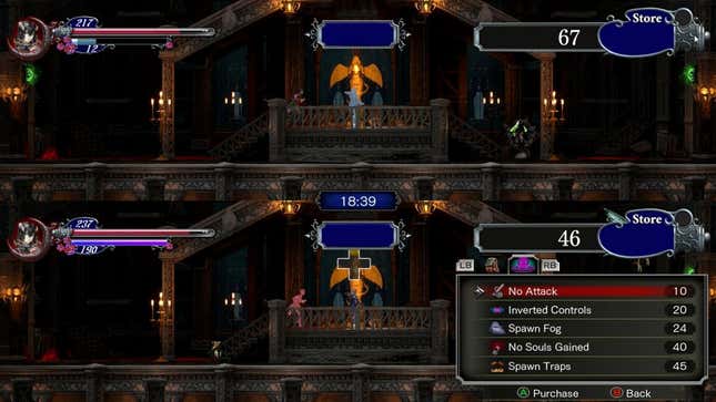 Une configuration en écran partagé pour le mode Versus dans Bloodstained