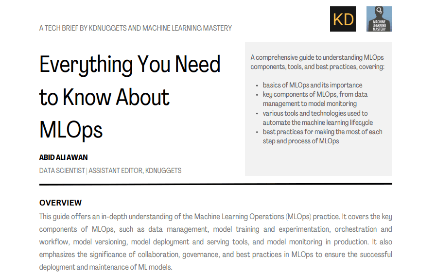 Tout ce que vous devez savoir sur MLOps : une synthèse technique de KDnuggets