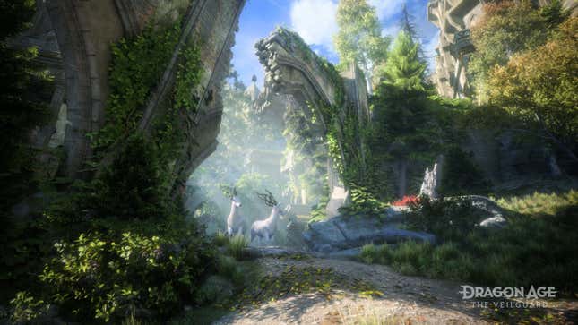 Une zone forestière dans Dragon Age : The Veilguard.