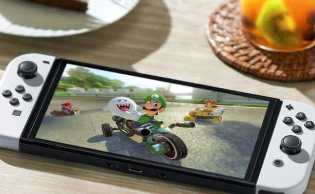 Mario Kart 8 s'affiche sur une Switch.