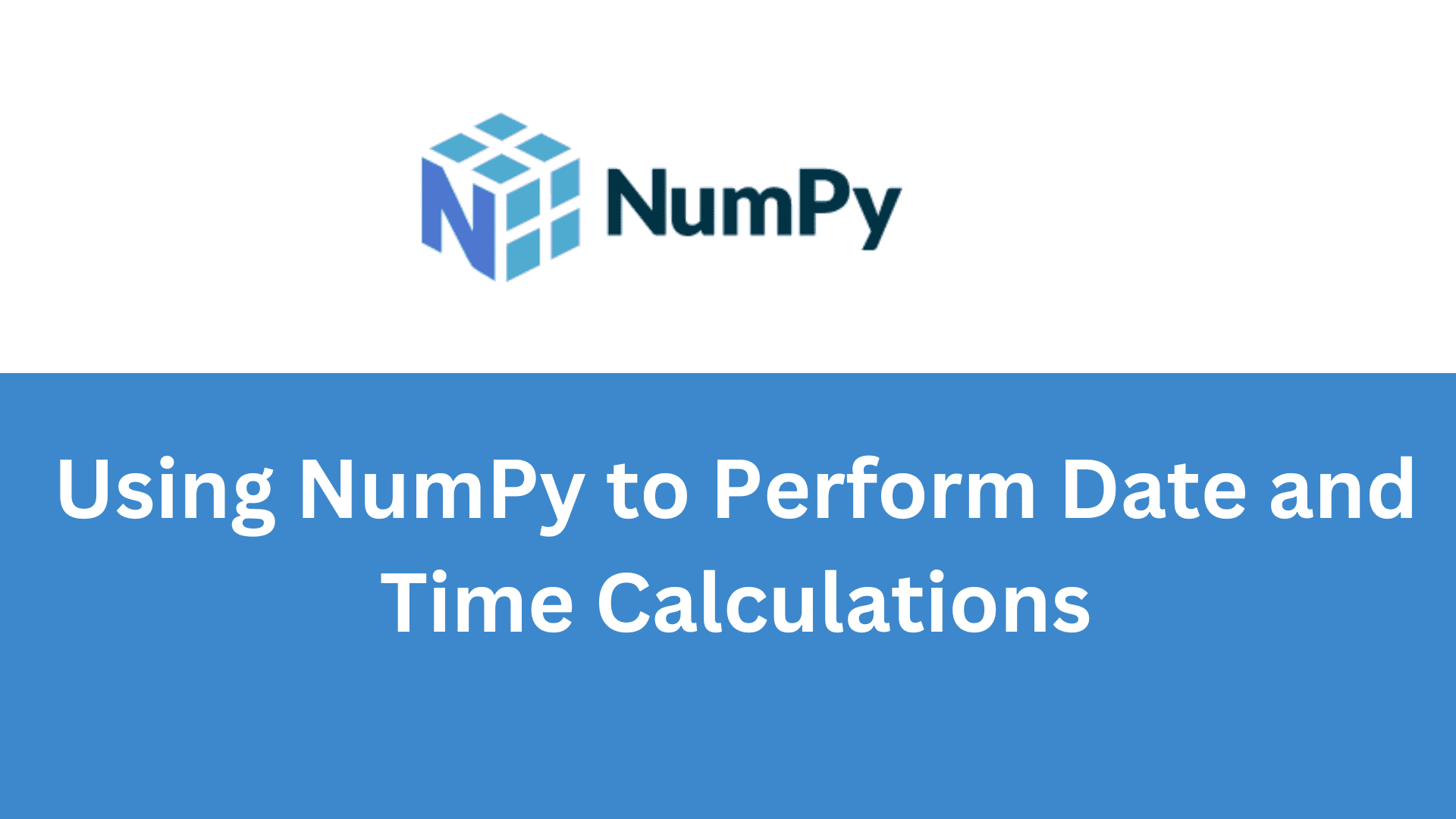 NumPy pour effectuer des calculs de date et d'heure