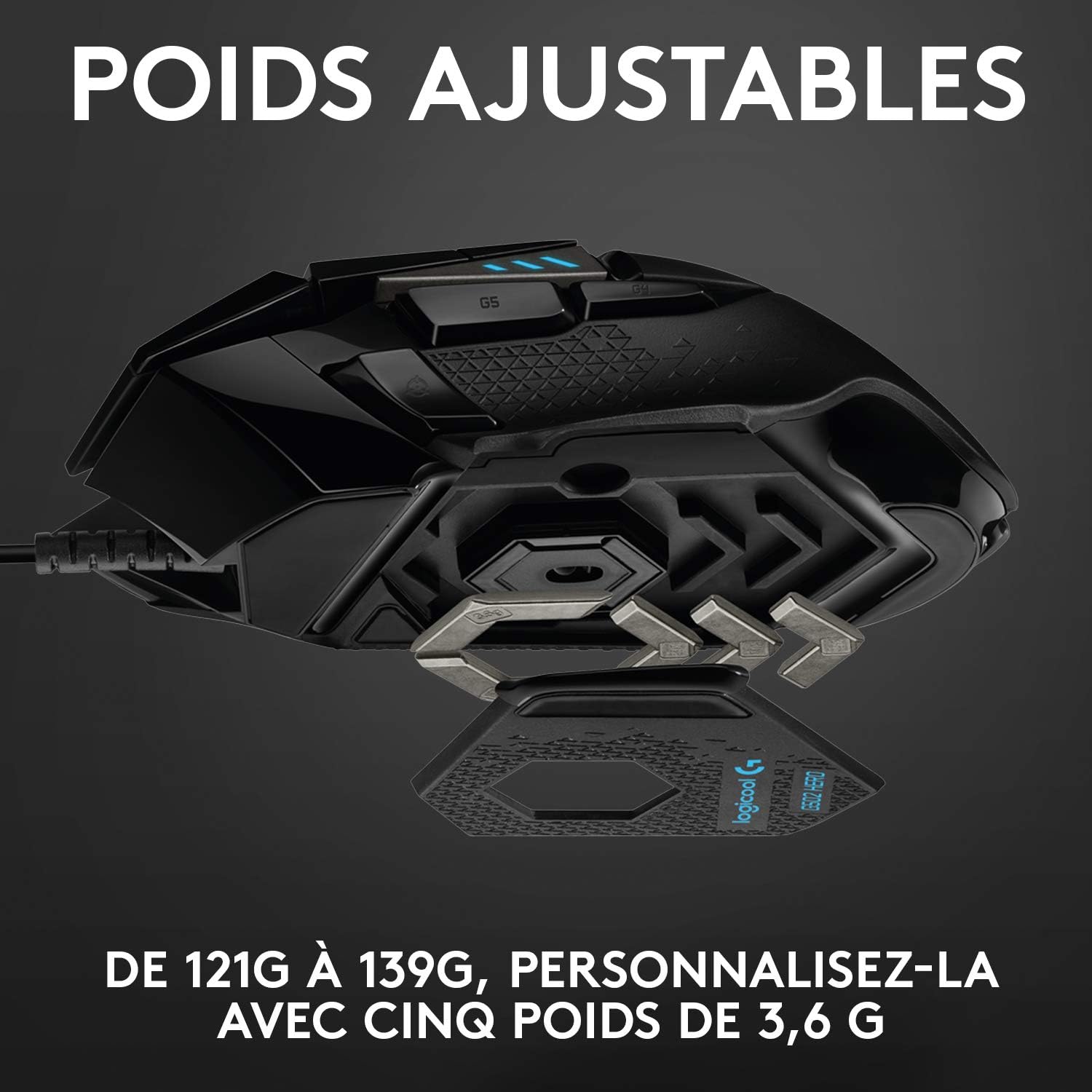 1730036442_610_Logitech-G502-HERO-Souris-Gamer-Filaire-Haute-Performance-Capteur-Gaming Logitech G502 HERO Souris Gamer Filaire Haute Performance, Capteur Gaming HERO 25K, 25 600 PPP, RVB, Poids Ajustable, 11 Boutons Programmables, Mémoire Intégrée, PC/Mac - Noire  ( <del>89,99€</del> - 46,90€ ) Shopping 