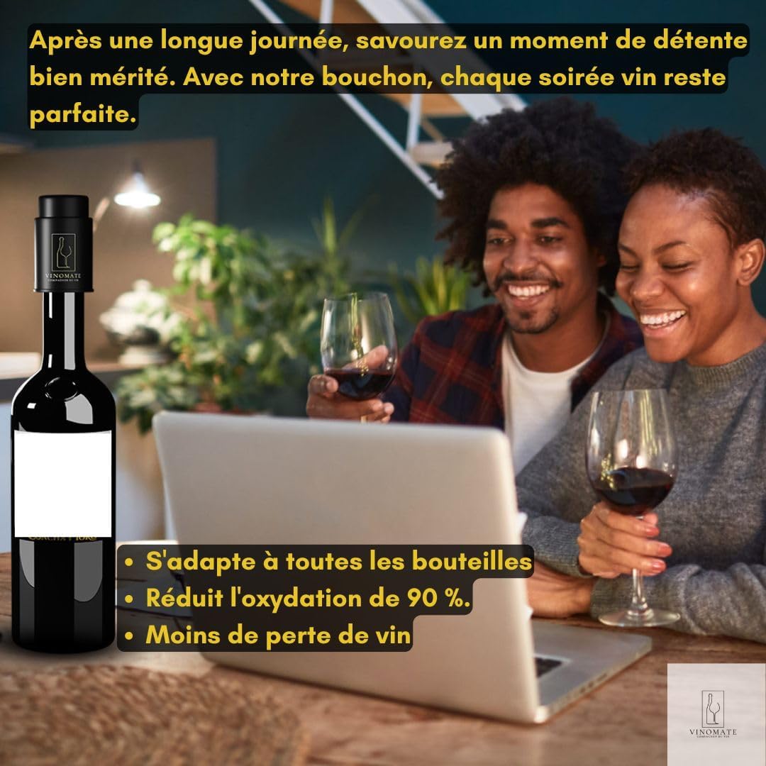 1730340928_561_Bouchon-bouteille-vin-GardeVin-Prestige-Bouchon-vin-vide Bouchon bouteille vin | GardeVin Prestige : Bouchon vin vide air avec pompe intégrée - Préserve la fraîcheur |Coffret cadeau noel | Idée cadeau homme original femme | Gadget insolite utile amateur vin  ( 15,99€ ) Shopping 