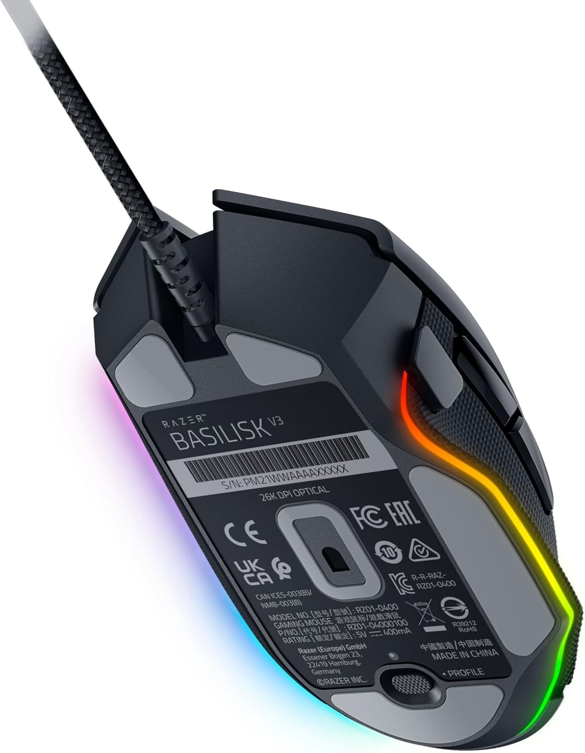 1730355916_31_Razer-Basilisk-V3-Souris-Gaming-Filaire-101-Boutons-programmables Razer Basilisk V3 - Souris Gaming Filaire (10+1 Boutons programmables, Molette HyperScroll Tilt, Interrupteur de Souris Optique, Capteur Optique Focus+ 26K DPI) Noir  ( <del>84,99€</del> - 29,69€ ) Shopping 