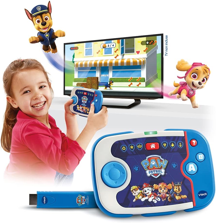 1730404313_749_VTech-Pat-Patrouille-ABC-Smile-TV-Ma-Premiere-Console VTech - Pat' Patrouille, ABC Smile TV, Ma Première Console TV Éducative, Console de Jeux et d'Apprentissages avec Manette Sans Fil, Clé HDMI, Cadeau Enfant de 3 Ans à 7 Ans - Contenu en Français  ( <del>50,99€</del> - 35,28€ ) Shopping 