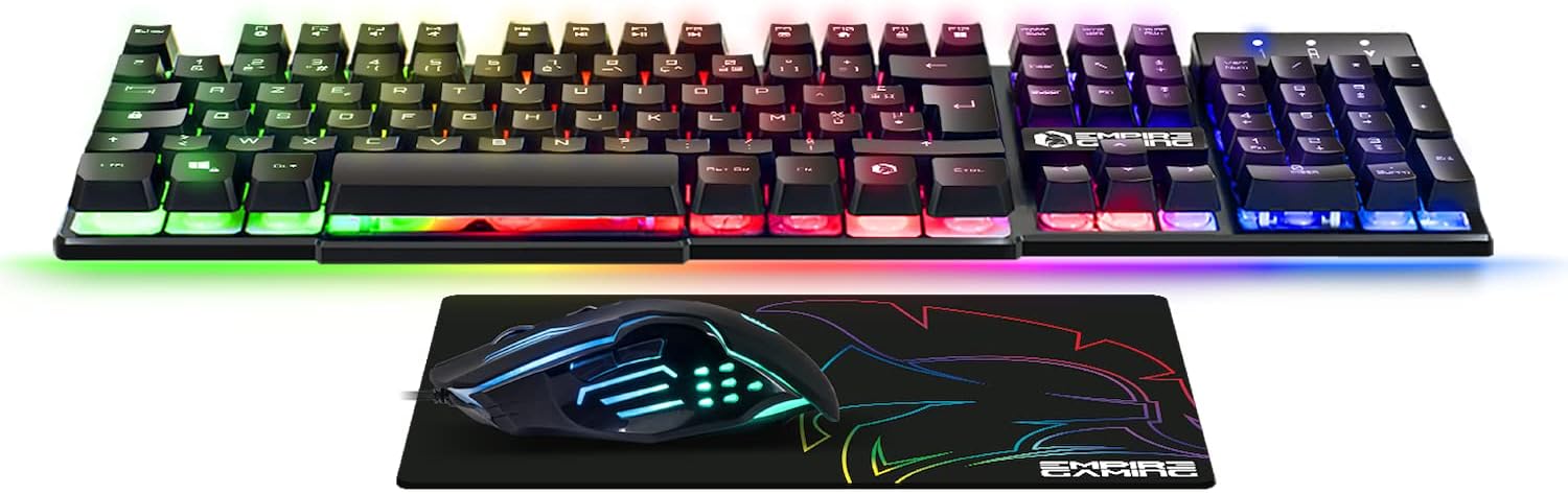 1730412042_386_EMPIRE-GAMING-Pack-MK800-Filaire-Clavier-Gaming-AZERTY EMPIRE GAMING - Pack MK800 Filaire - Clavier Gaming AZERTY (Layout Français) RGB 105 Touches 19 Touches Anti-Ghosting - Souris Gamer 2400 DPI - Tapis de Souris - PC PS4 PS5 Xbox One/Series Mac  ( <del>34,99€</del> - 33,99€ ) Shopping 