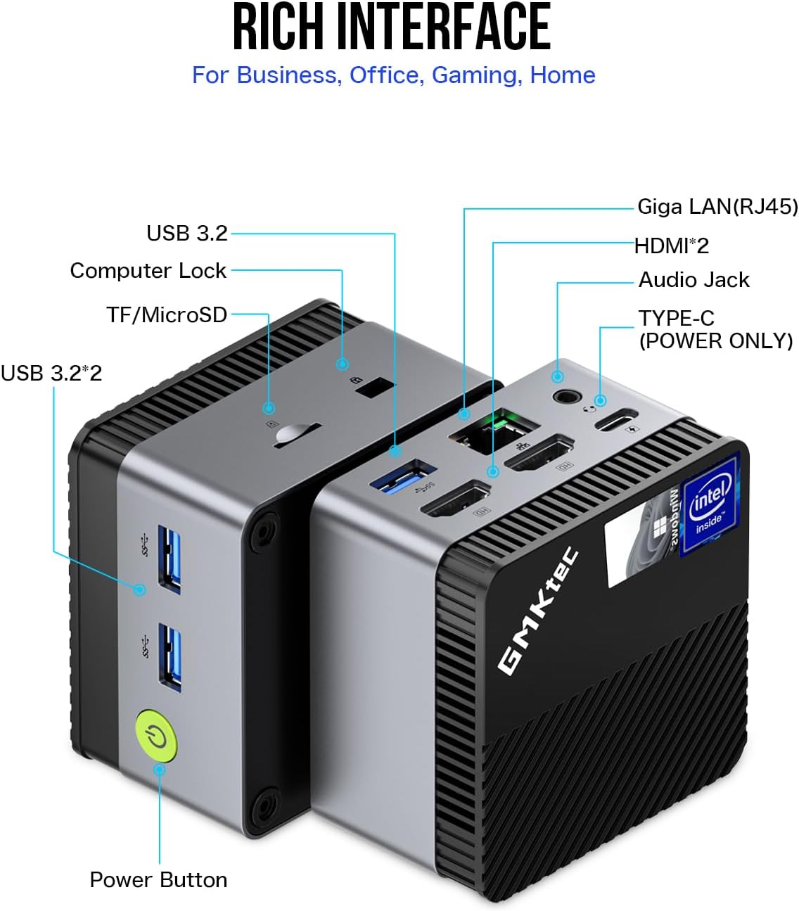 1730534750_841_Mini-PC-N97-avec-Win-11-Pro-Micro-Ordinateur-de Mini PC N97 avec Win 11 Pro, Micro Ordinateur de Bureau G5, Intel Alder Lake N97 de 12e génération (jusqu'à 3,60 GHz) (battu N100/N95/N5105) 12 Go DDR5 256 Go SSD Micro PC, école, Bureau  ( <del>229,95€</del> - 159,95€ ) Shopping 