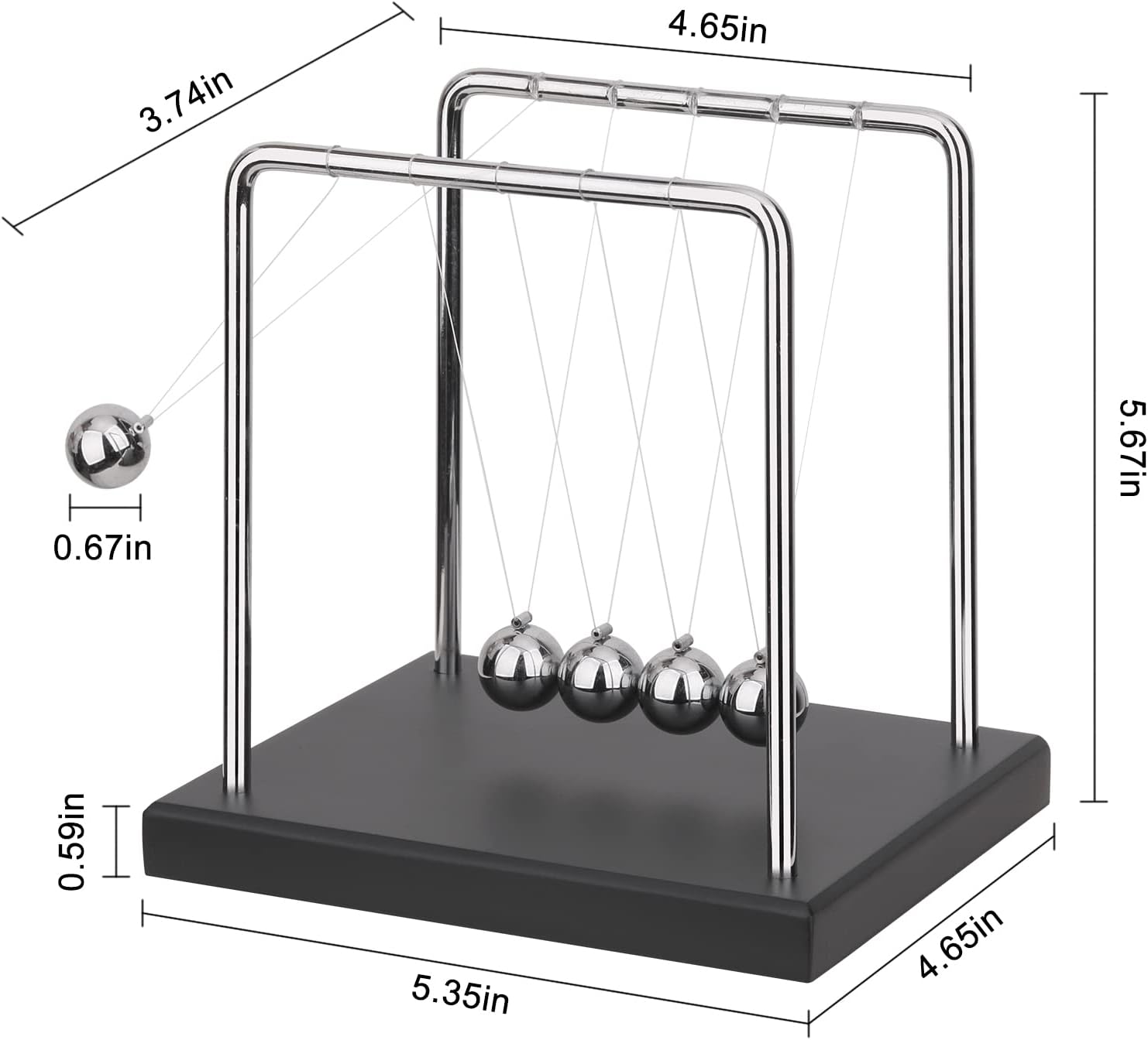 1730550458_145_QLKUNLA-Newtons-Berceau-Balles-dequilibre-Science-Physique-Gadget-Decoration-de QLKUNLA Newtons Berceau Balles d'équilibre Science Physique Gadget Décoration de Bureau Mouvement cinétique Jouet pour la Maison et Le Bureau  ( <del>19,99€</del> - 13,05€ ) Shopping 