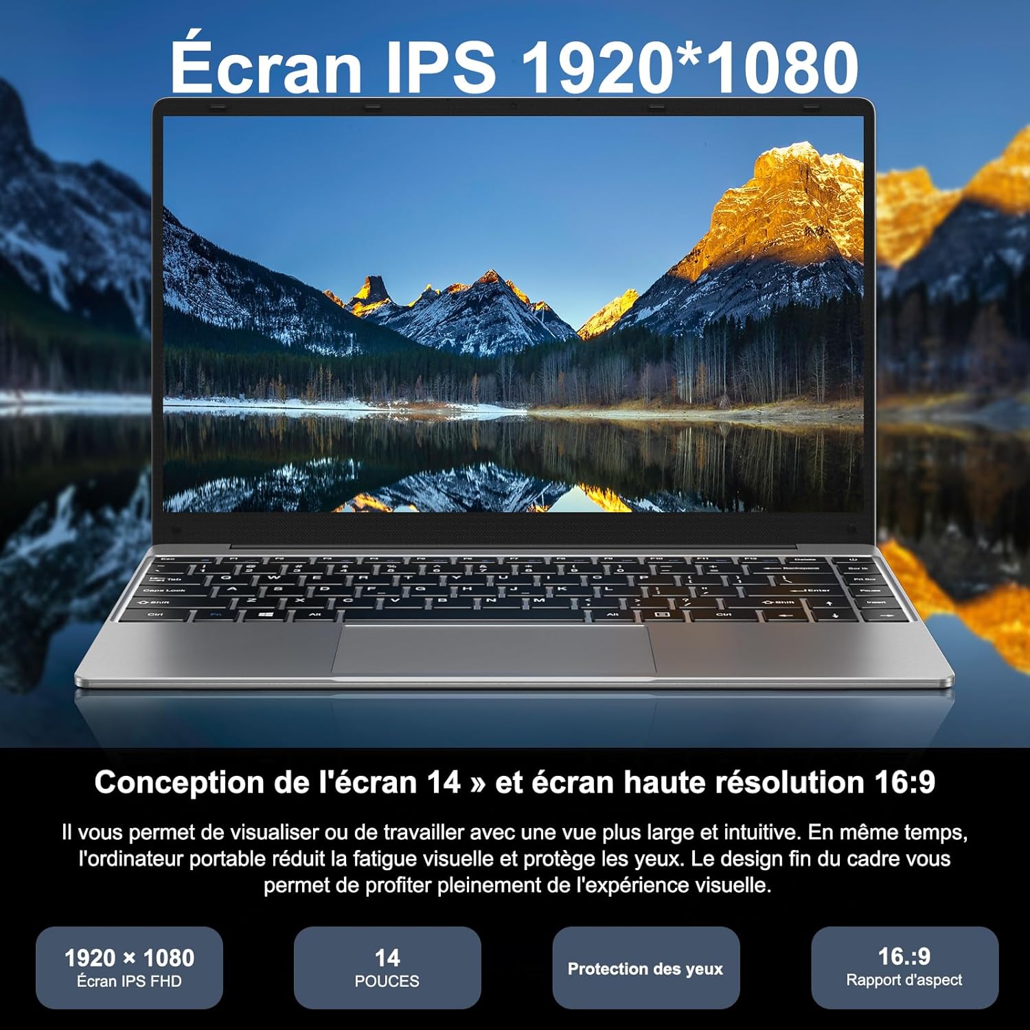 1730655808_630_bvate-Ordinateur-Portable-256Go-Soutien-Extension-SSD-1To-14-Win11 bvate Ordinateur Portable, 256Go Soutien Extension SSD 1To 14" Win11 Celeron N4020 2.4G+5G WiFi Mini HDMI & AZERTY Membrane du Clavier-Gray  ( €239,99 ) Shopping 