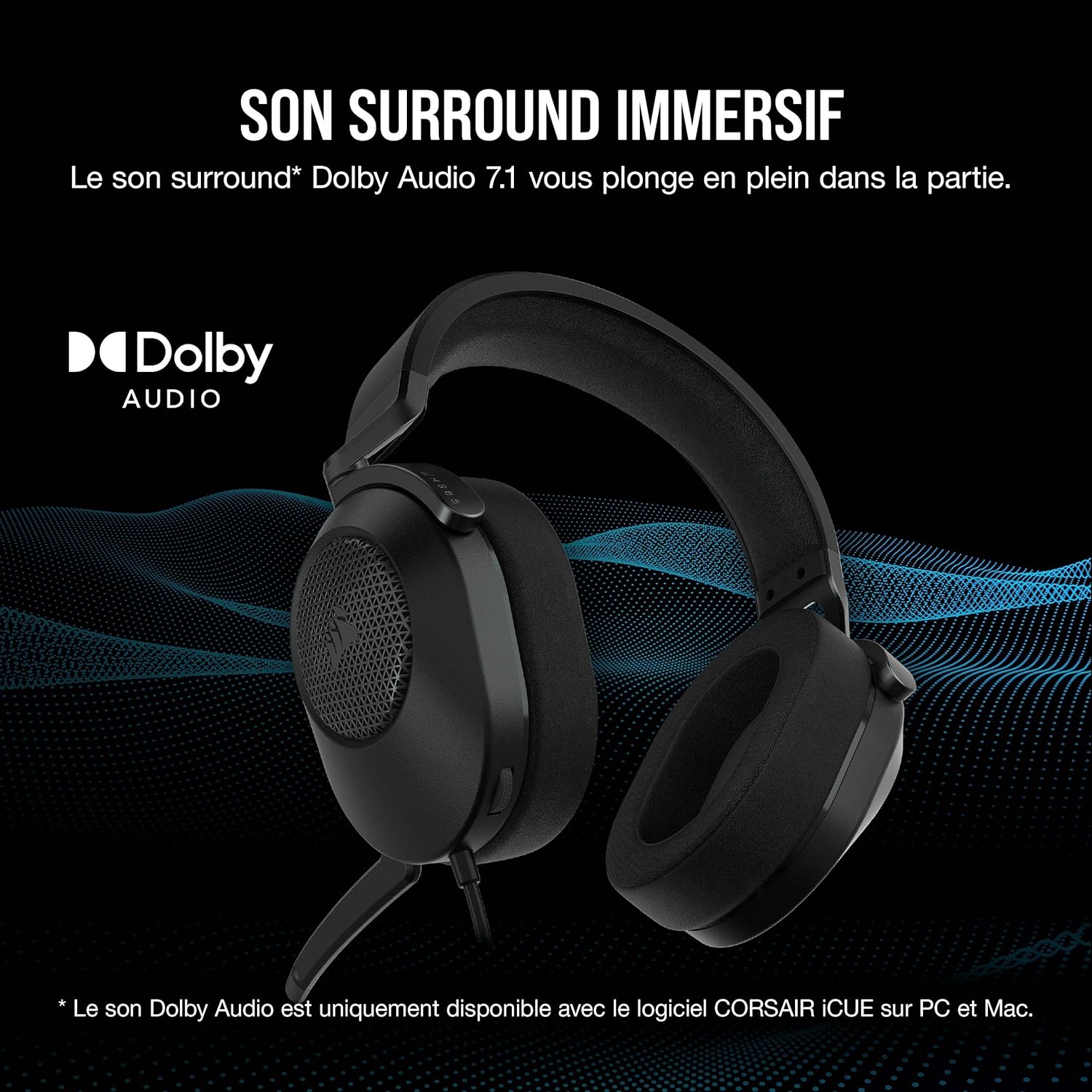 1730897195_61_CORSAIR-HS65-SURROUND-Casque-de-Jeu-Filaire-Multiplateforme-Son CORSAIR HS65 SURROUND Casque de Jeu Filaire Multiplateforme - Son Surround Dolby 7.1 - SonarWorks SoundID - Compatible iCUE - PC, Mac, PS5, PS4, Xbox, Nintendo Switch, Mobile - Carbon  ( <del>89,99€</del> - 78,66€ ) Shopping 