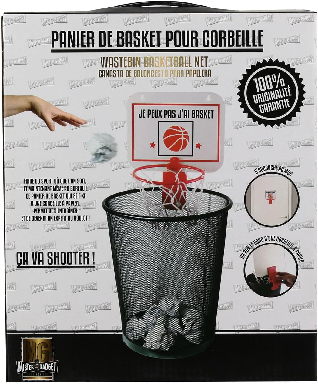 1730938641_102_Mister-Gadget-MG3087-Panier-de-Basket-pour-Corbeille-a-Papier Mister Gadget MG3087 Panier de Basket pour Corbeille à Papier Blanc ou Bleu Plastique H24,7 x 18,5 x 20 cm  ( <del>11,99€</del> - 13,90€ ) Shopping 