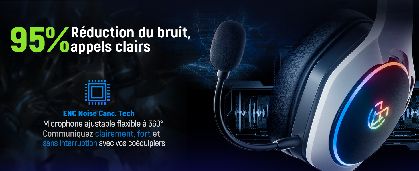 1731044368_242_Tatybo-Casque-Gaming-sans-Fil-Casque-avec-Micro-Bruit-Environnemental Tatybo Casque Gaming sans Fil, Casque avec Micro Bruit Environnemental, 7.1 Son Surround, Batterie de 35H, Transducteurs 50mm, Oreillettes Respirantes, Casque Gamer pour Ps5 PC Ps4 Switch  ( <del>49,99€</del> - 39,99€ ) Shopping 