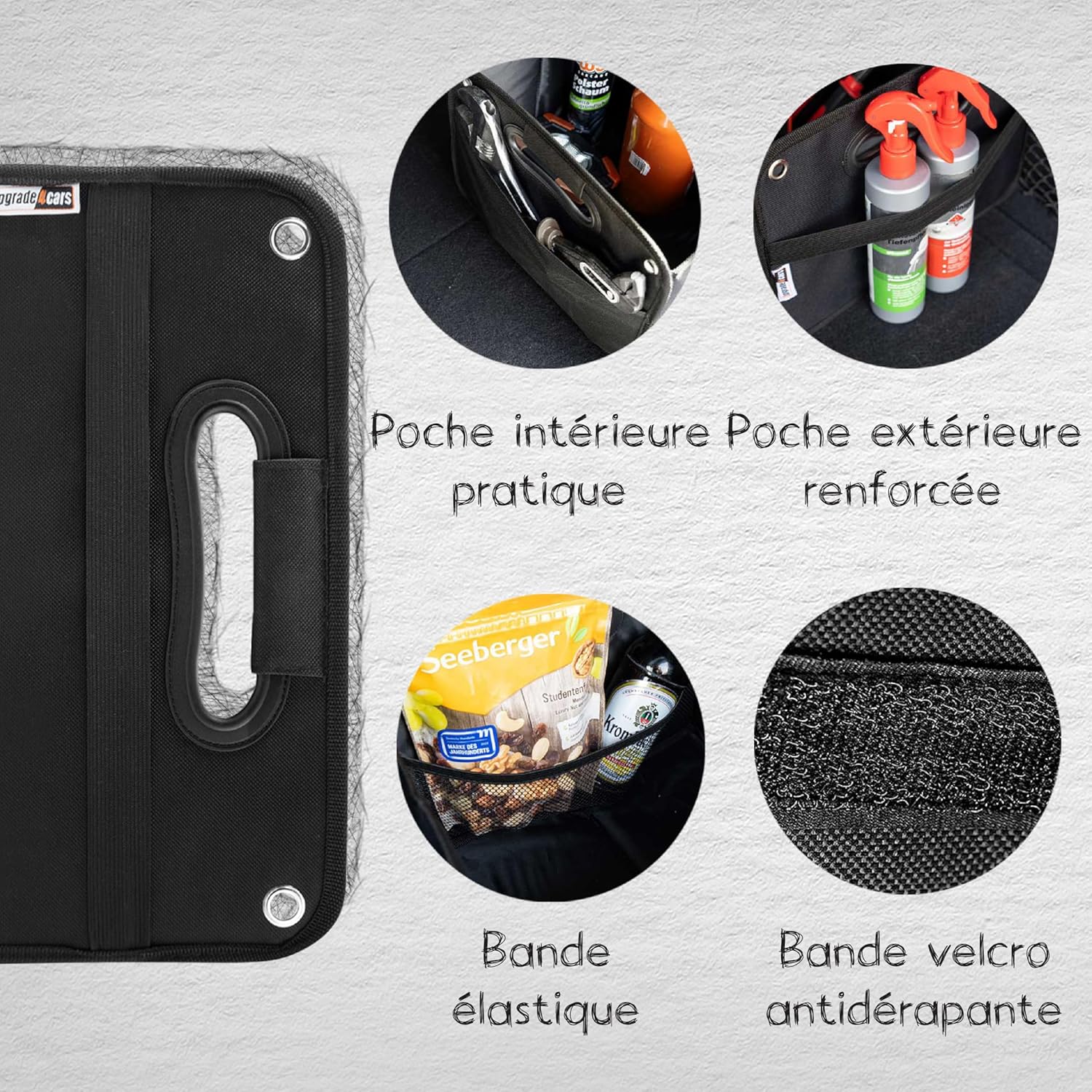 1731122667_619_Upgrade4cars-Organisateur-de-Coffre-de-Voiture-Pliable-Sac-de Upgrade4cars Organisateur de Coffre de Voiture Pliable | Sac de Coffre pour Auto Universelle en Noir | Boîte de Rangement Voiture Durable | Gadget Utile  ( 21,95€ ) Shopping 