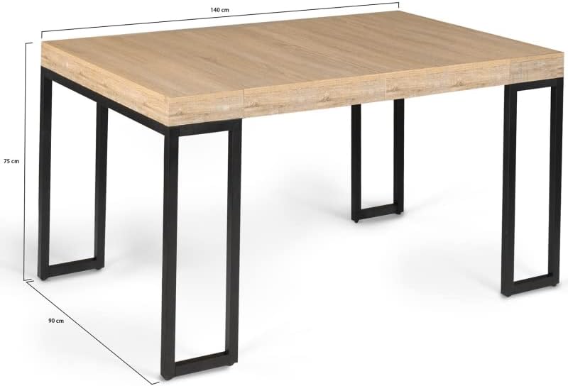 1731152473_108_IDMarket-Table-Console-Extensible-Toronto-6-Personnes-140-cm IDMarket - Table Console Extensible Toronto 6 Personnes 140 cm Design Industriel  ( <del>169,99€</del> - 159,99€ ) Shopping 