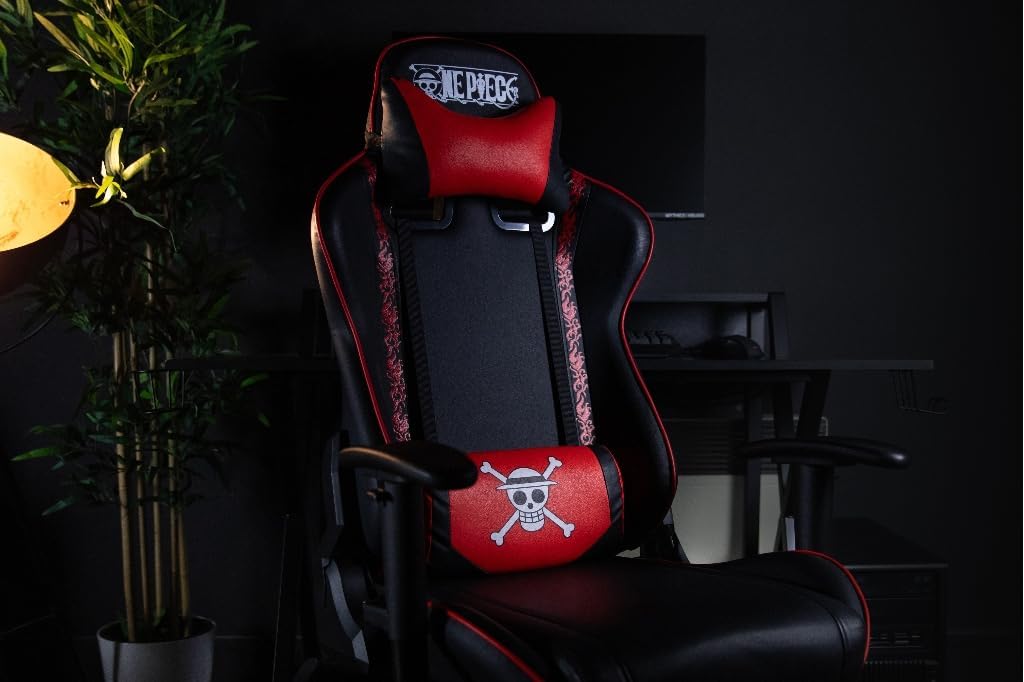 1731175044_280_Konix-One-Piece-Chaise-de-Bureau-Gaming-Inclinaison-siege Konix One Piece Chaise de Bureau Gaming - Inclinaison siège 150° - Cuir polyuréthane - Coussin lombaires et cervicaux réglable - Appui-tête - Noir  ( <del>151,99 €</del> - 179,99€ ) Shopping 