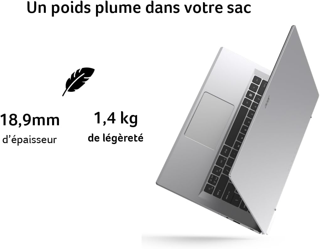 1731340159_641_Acer-Aspire-3-A314-23P-R9QP-Ordinateur-Portable-14-Full-HD-IPS Acer Aspire 3 A314-23P-R9QP, Ordinateur Portable 14" Full HD IPS, PC Portable (AMD Ryzen 5 7520U, RAM 16 Go, SSD 512 Go, AMD Radeon Graphics, Windows 11 Famille) Clavier AZERTY (Français), Laptop Gris  ( 599,00€ ) Shopping 