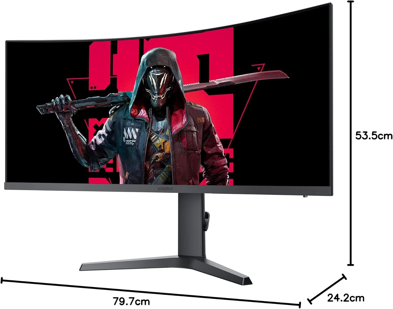 1731442555_929_KOORUI-Ecran-PC-Gaming-Incurve-34-Pouces-165Hz-Moniteur-PC KOORUI Écran PC Gaming Incurvé 34 Pouces 165Hz, Moniteur PC WQHD 3440x1440, 1000R, 1MS, VA, DCI-P3 90%, Adaptive Sync, 2xHDMI 100Hz & Display Port 165Hz, VESA 75 * 75mm  ( <del>309,99€</del> - 299,99€ ) Shopping 