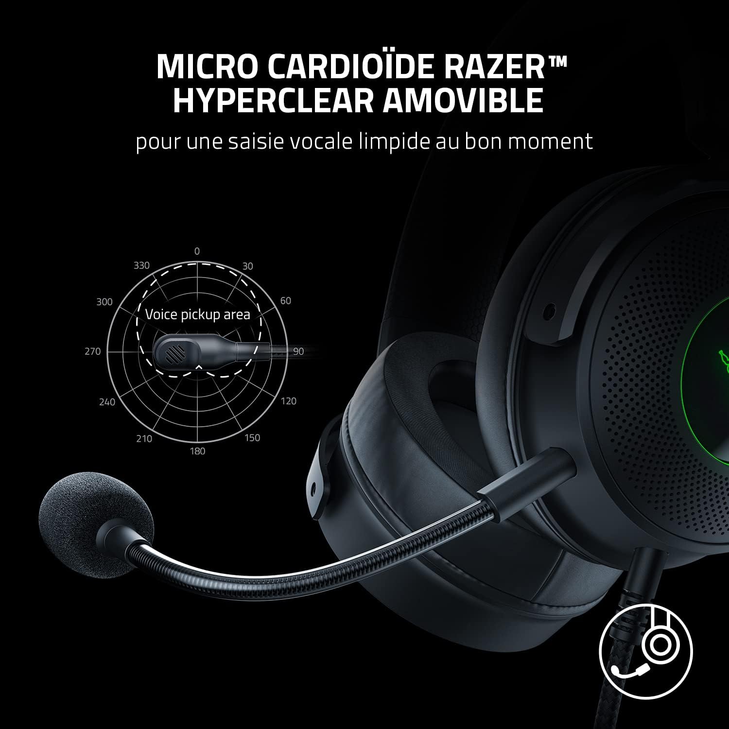 1731454054_137_Razer-Kraken-V3-Casque-Gaming-USB-Filaire-avec-Razer Razer Kraken V3 - Casque Gaming USB Filaire avec Razer Chroma RGB (Haut-parleurs TriForce de 50mm, Son Spatial THX, Microphone Amovible Cardioïde HyperClear) Noir  ( <del>119,99€</del> - 82,00€ ) Shopping 