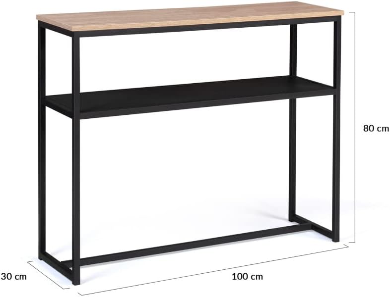 1731638230_728_IDMarket-Console-Double-Boston-metal-Noir-et-Bois-Design IDMarket - Console Double Boston métal Noir et Bois Design Industriel  ( <del>39,99€</del> - 34,99€ ) Shopping 