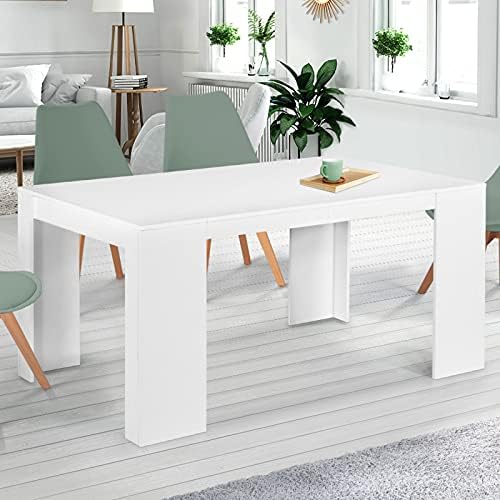 1731657196_778_IDMarket-Table-Console-Extensible-Orlando-6-Personnes-140-cm IDMarket - Table Console Extensible Orlando 6 Personnes 140 cm Bois Blanc  ( <del>134,99€</del> - 119,99€ ) Shopping 