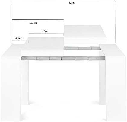 1731657199_299_IDMarket-Table-Console-Extensible-Orlando-6-Personnes-140-cm IDMarket - Table Console Extensible Orlando 6 Personnes 140 cm Bois Blanc  ( <del>134,99€</del> - 119,99€ ) Shopping 