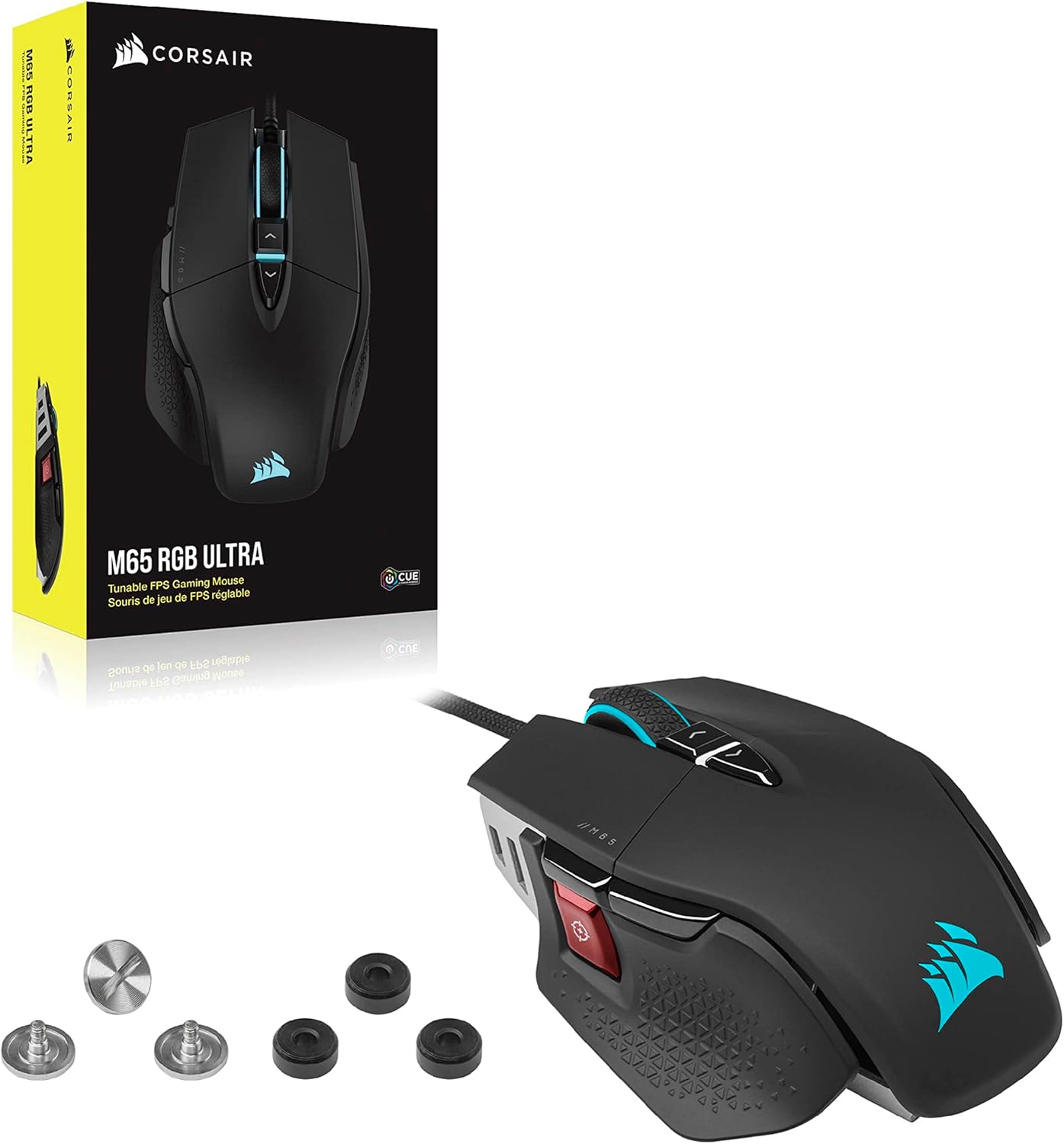 1731717015_182_Corsair-M65-RGB-ULTRA-Souris-Gaming-FPS-Personnalisable-26 Corsair M65 RGB ULTRA Souris Gaming FPS Personnalisable - 26 000 DPI MARKSMAN, Switchs Optiques, Technologie d’hyper-traitement AXON, Contrôle de fusion de capteurs - Noir  ( <del>79,99€</del> - 74,99€ ) Shopping 