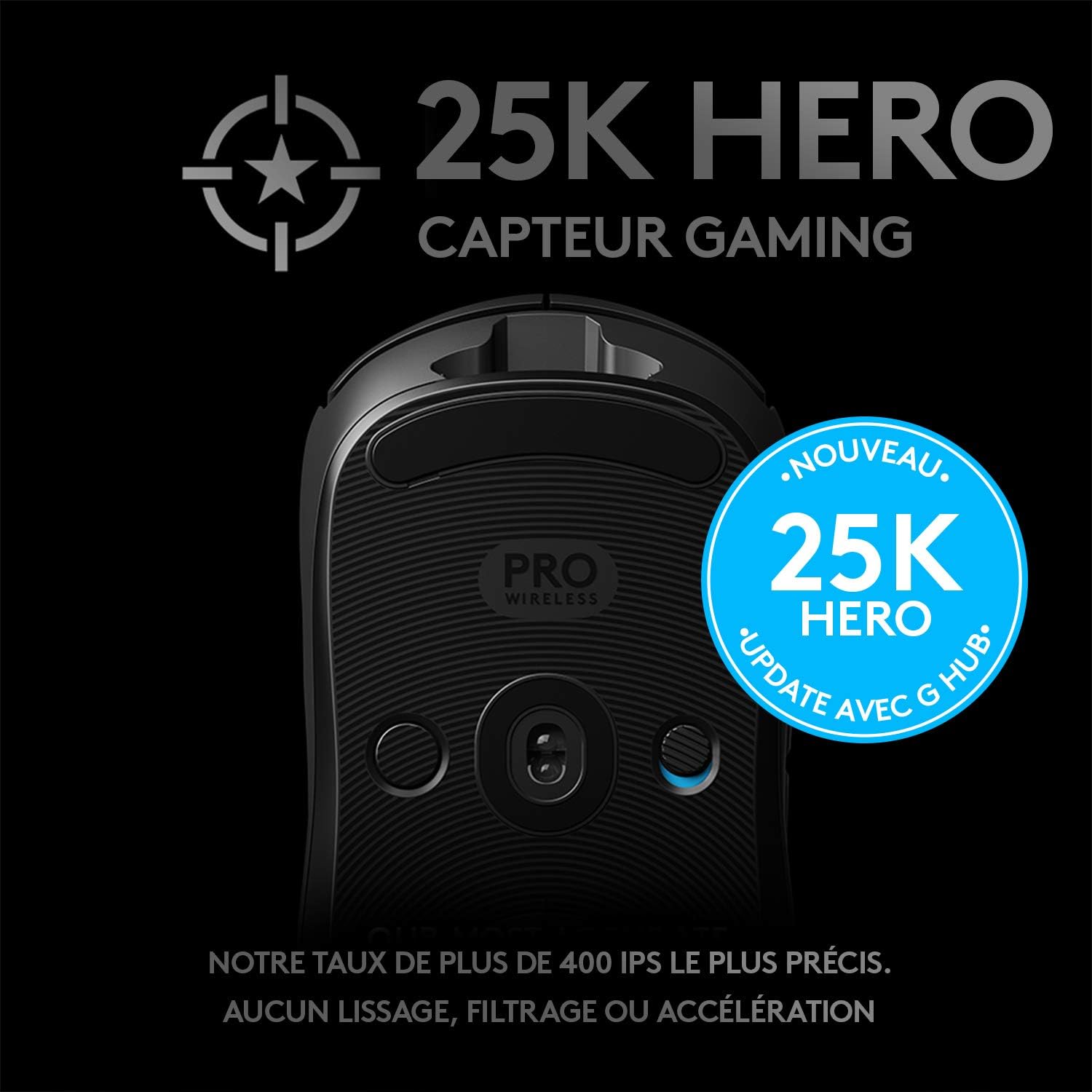 1731811004_774_Logitech-G-PRO-Radio-frequence-Souris-Gamer-sans-Fil-Capteur-Gaming Logitech G PRO Radio-fréquence Souris Gamer sans Fil, Capteur Gaming HERO 25K, 25 600 PPP, RVB, Ultra-Léger, 4 à 8 Boutons Programmables, Batterie Longue Durée, POWERPLAY-compatible, PC - Noire  ( <del>139,00€</del> - 95,86€ ) Shopping 