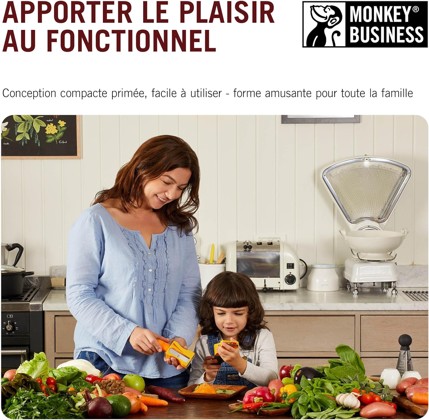 1731814665_832_Monkey-Business-Karoto-Julienne-–-Aiguiseur-de-carottes-avec-lame Monkey Business Karoto Julienne – Aiguiseur de carottes avec lame de julienne | Gadgets de cuisine amusants | issu d'une série d'éplucheurs uniques pour la cuisine | Articles de cuisine amusants | par  ( 14,99€ ) Shopping 