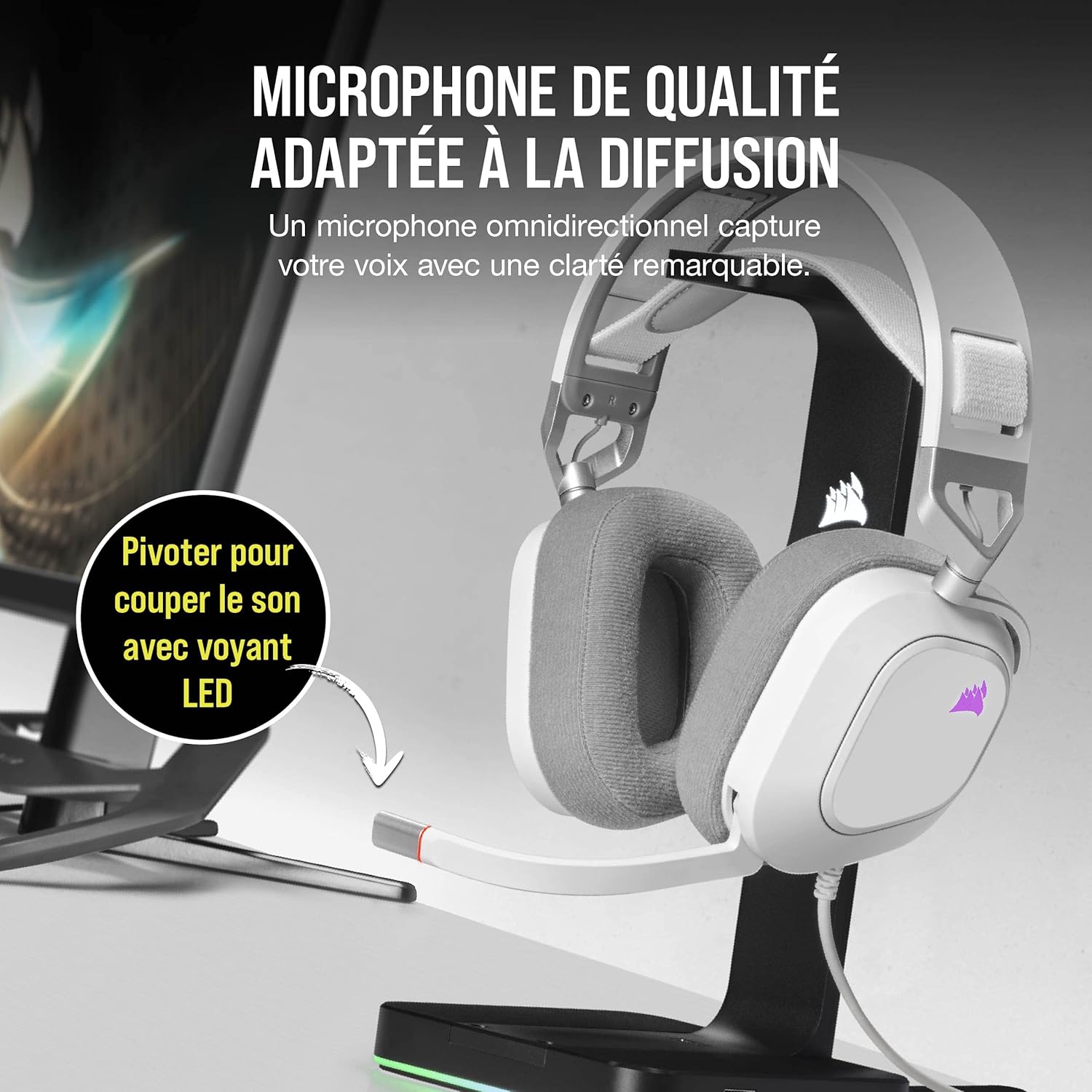 1731978760_891_Corsair-HS80-RGB-USB-Casque-Gaming-Premium-avec-Dolby-Son Corsair HS80 RGB USB Casque Gaming Premium avec Dolby Son Surround 7.1 (Microphone de Qualité Adaptée à La Diffusion, Tissu Microfibre Respirant, Audio Haute-Fidélité, Construction Durable) Blanc  ( <del>129,99€</del> - 109,96€ ) Shopping 