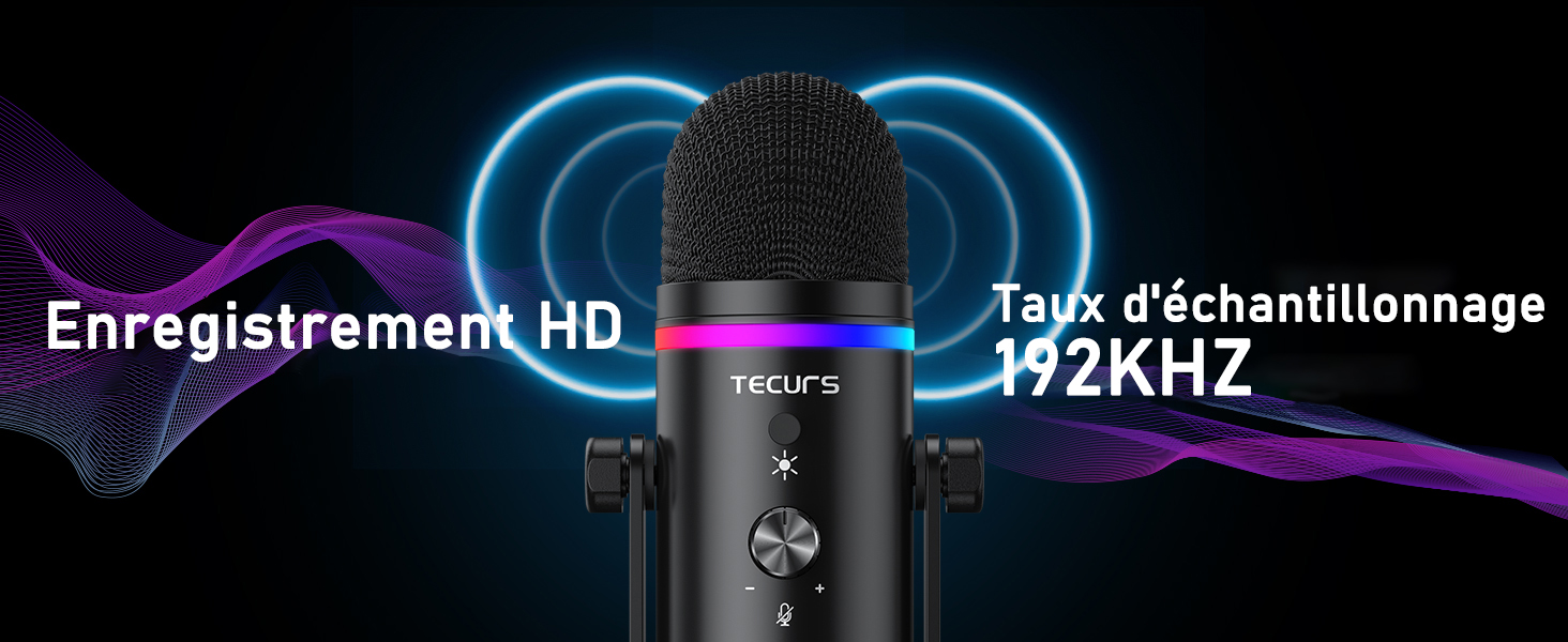 1732145614_901_TECURS-Micro-Gaming-Kit-Micro-Condensateur-RGB-avec-Bras TECURS Micro Gaming Kit - Micro Condensateur RGB avec Bras et Support Bureau, Bouton Silence, Contrôle de Gain, USB Microphone pour Podcast, Streaming, Enregistrement Musique, Android/Mac /PS4/PS5  ( <del>53,99€</del> - 45,89€ ) Shopping 