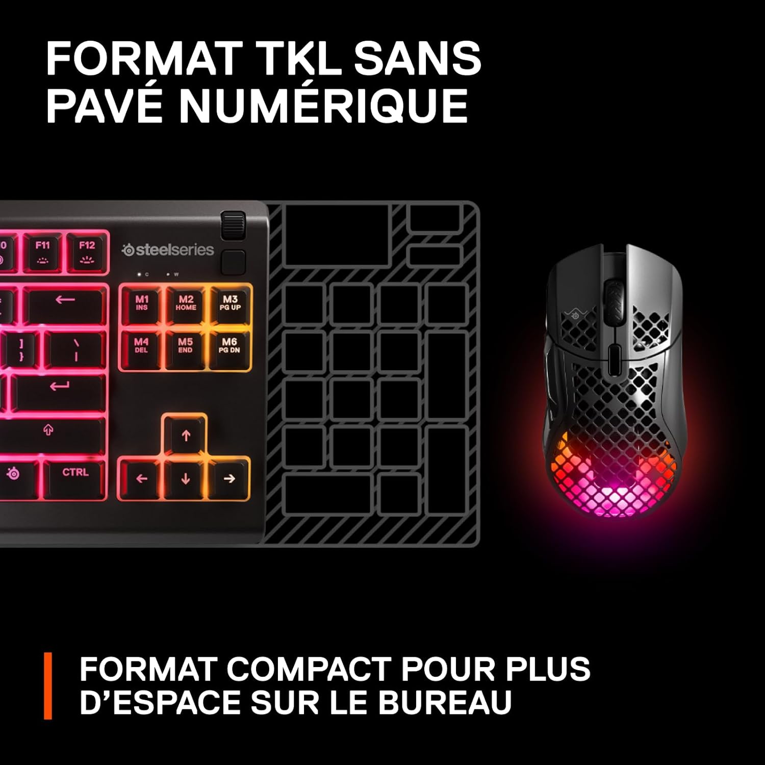 1732165010_741_SteelSeries-Apex-3-TKL-RVB-Clavier-gaming-Facteur-de SteelSeries Apex 3 TKL RVB Clavier gaming - Facteur de forme esports compact sans pavé numérique - Illumination RVB à 8 zones - Agencement Français AZERTY  ( <del>54,99€</del> - 39,99€ ) Shopping 