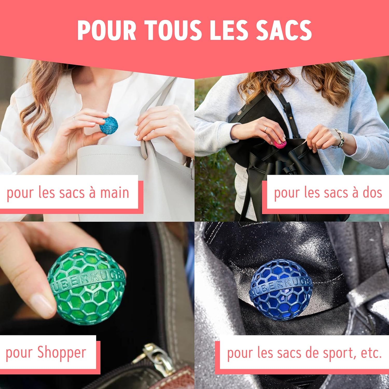 1732279813_583_Sauberkugel®-–-Boule-de-nettoyage-de-sac-reutilisable-–-Enleve Sauberkugel® – Boule de nettoyage de sac réutilisable – Enlève la saleté, les miettes et les peluches des sacs, valises, sacs à dos et cartables – Cadeau gadget  ( 8,30€ ) Shopping 