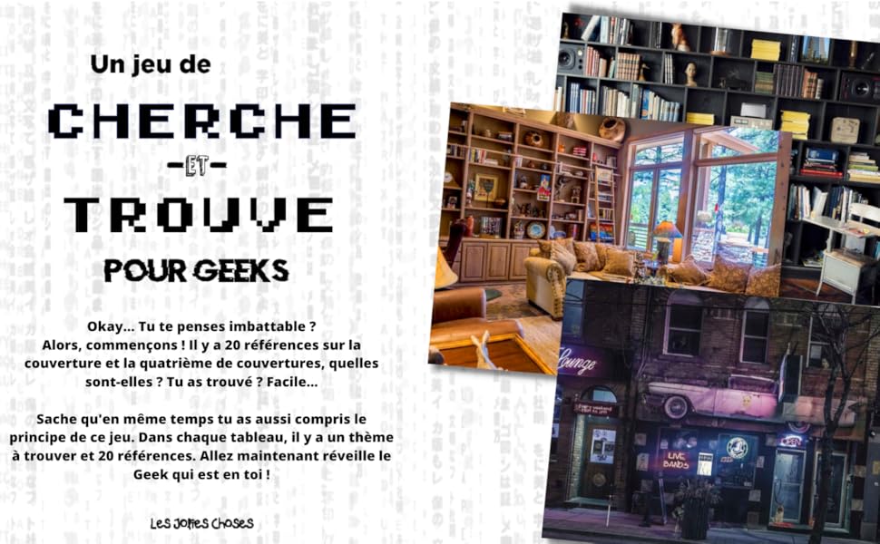 Un-Jeu-de-Cherche-et-Trouve-pour-Geeks-Cherche-et Un Jeu de Cherche et Trouve pour Geeks: Cherche et Trouve pour Adulte ⎮ Cinéma, Séries, Jeux Vidéo, Pop Culture ⎮ Des années 80 à actuel  ( 11,36€ ) Shopping 